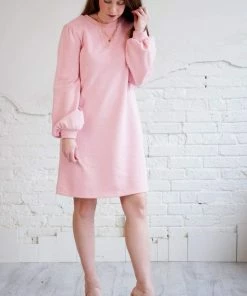She & Sky Dresses + Skirts + Jumpsuits Madeline Sweatshirt Dress (GHG-M)