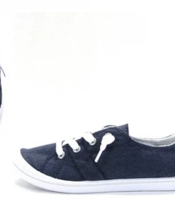 Soda Shoes Blue Denim Zig Sneakers