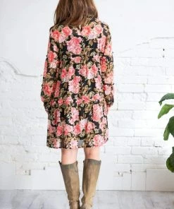 Solution Frill Tiered Floral Semi Dress