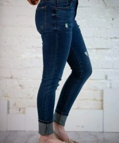 Special A Distressed High Rise Skinny