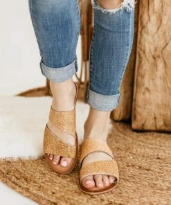 Naughty Monkey Spirited Sandals In Camel Apparel