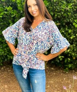 Boutique Simplified Springfree Bell Sleeve Top