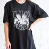 Sweet Claire Oversized Flying High Eagle Tee Tops