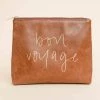 Sweet Water Decor Bon Voyage Faux Leather Makeup Bag Jewelry + Handbags + Accessories