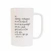 Sweet Water Decor Lifestyle + Home Be Strong And Courageous Tall Speckled Coffee Mug