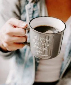 Sweet Water Decor Lifestyle + Home For I Know The Plans Jeremiah 29:11 Scripture Campfire Coffee Mug