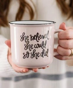 Sweet Water Decor She Believed Coffee Mug Lifestyle + Home