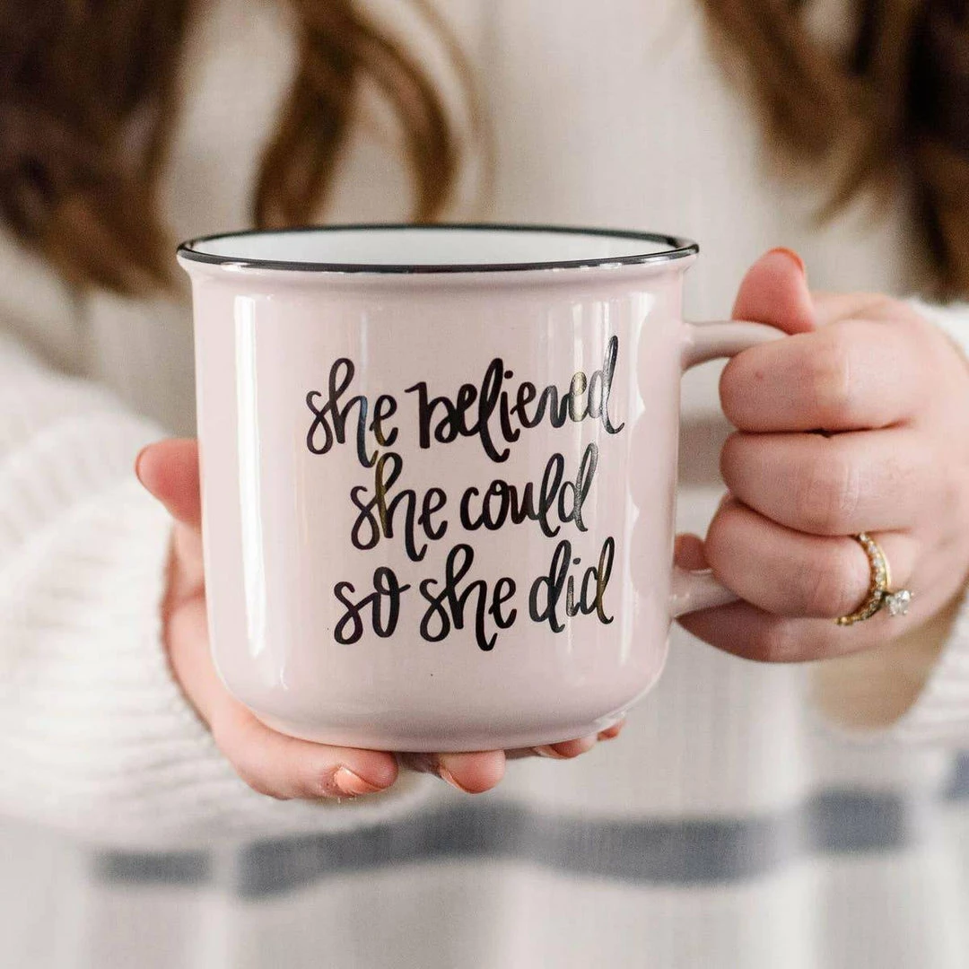 Sweet Water Decor She Believed Coffee Mug Lifestyle + Home 1 Sweet Water Decor She Believed Coffee Mug Lifestyle + Home