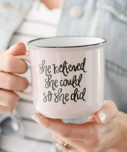 Sweet Water Decor She Believed Coffee Mug Lifestyle + Home