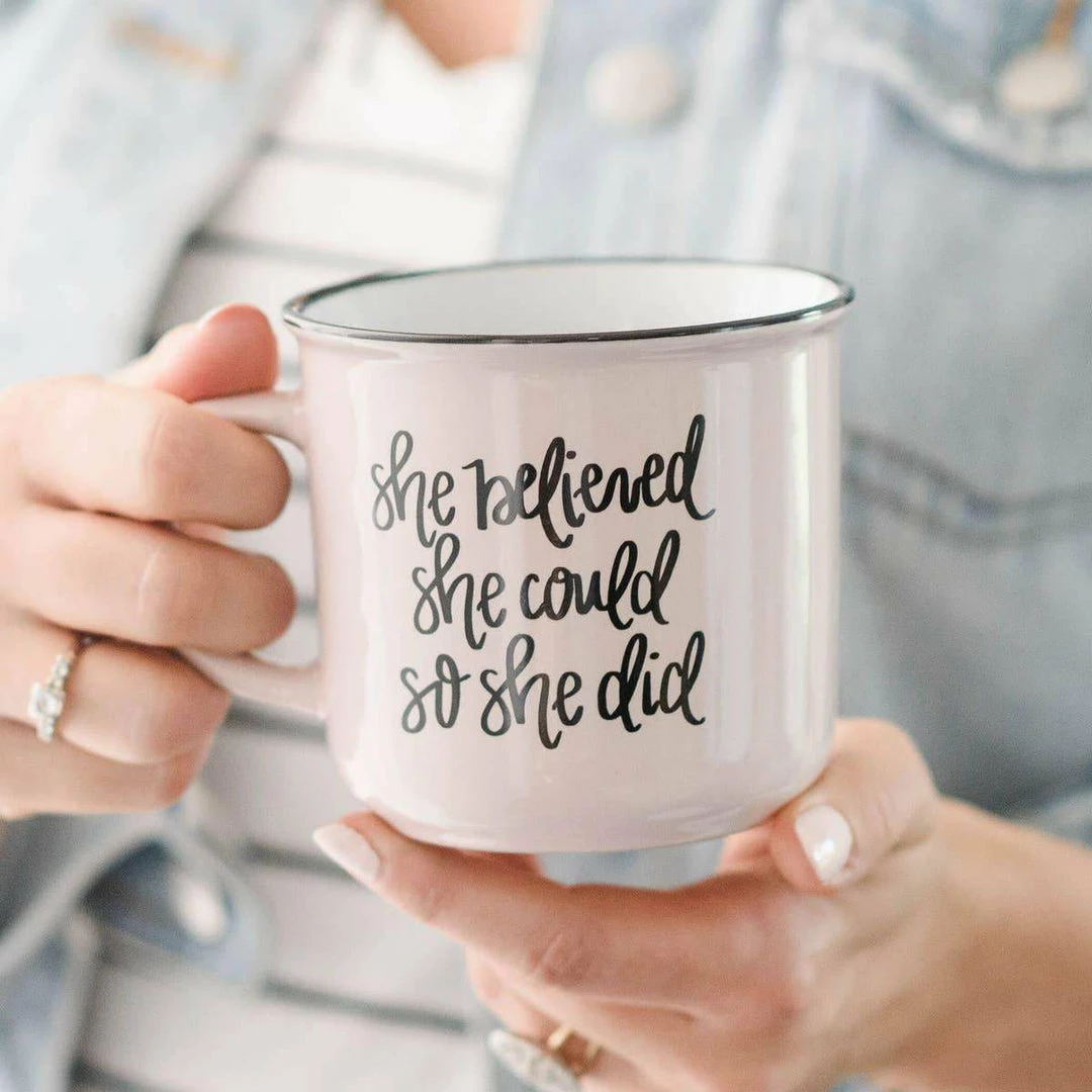 Sweet Water Decor She Believed Coffee Mug Lifestyle + Home 2 Sweet Water Decor She Believed Coffee Mug Lifestyle + Home