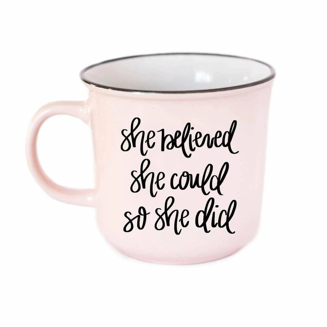 Sweet Water Decor She Believed Coffee Mug Lifestyle + Home 3 Sweet Water Decor She Believed Coffee Mug Lifestyle + Home