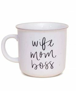 Sweet Water Decor Wife Mom Boss Rustic Campfire Coffee Mug