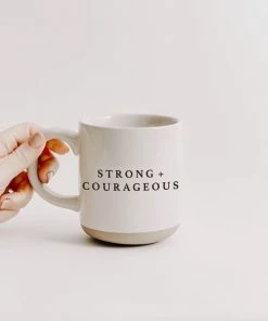 Sweet Water Decor Strong + Courageous Coffee Mug