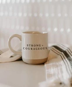 Sweet Water Decor Strong + Courageous Coffee Mug 6 Sweet Water Decor Strong + Courageous Coffee Mug