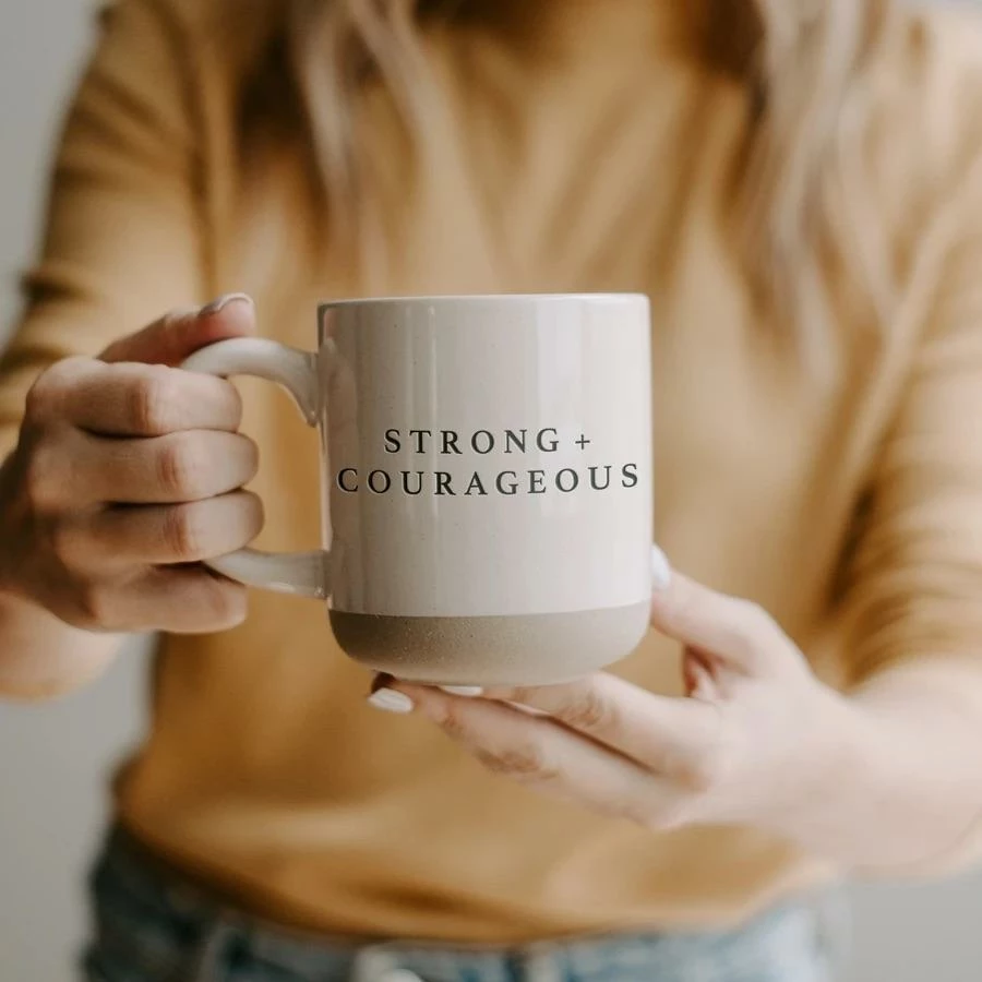 Sweet Water Decor Strong + Courageous Coffee Mug 4 Sweet Water Decor Strong + Courageous Coffee Mug