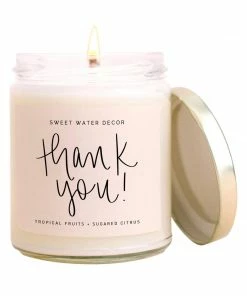 Sweet Water Decor Thank You! Soy Candle Lifestyle + Home