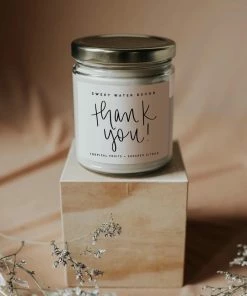 Sweet Water Decor Thank You! Soy Candle Lifestyle + Home