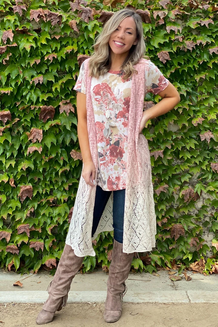 Boutique Simplified Sweet Symphony Of Roses Hi Lo Tunic 5 Boutique Simplified Sweet Symphony Of Roses Hi Lo Tunic