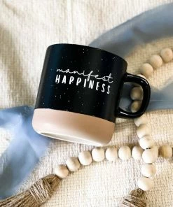 The Joyful Bee Co 12 Oz 'Manifest Happiness' Mug