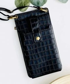 Tiny Gift Society Gifts Croc Crossbody Phone Bag | Phone Carrier Wallet Pouch Purse