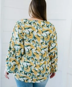 Trendsi All Day Long Printed Blouse Apparel