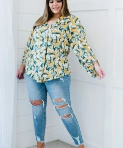 Trendsi All Day Long Printed Blouse Apparel