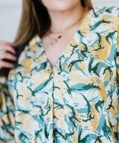 Trendsi All Day Long Printed Blouse Apparel