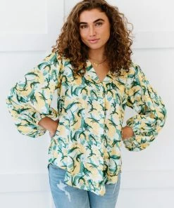 Trendsi All Day Long Printed Blouse Apparel