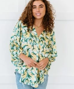 Trendsi All Day Long Printed Blouse Apparel
