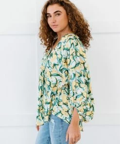 Trendsi All Day Long Printed Blouse Apparel