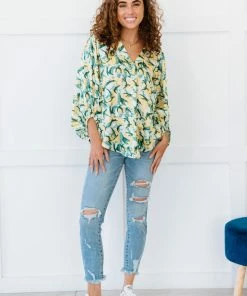 Trendsi All Day Long Printed Blouse Apparel