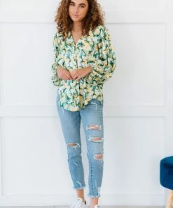 Trendsi All Day Long Printed Blouse Apparel