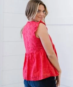 Trendsi Good Mood Eyelet Babydoll Blouse (GHG-1XL) GHG- Shop Singles 16 Trendsi Good Mood Eyelet Babydoll Blouse (GHG-1XL) GHG- Shop Singles