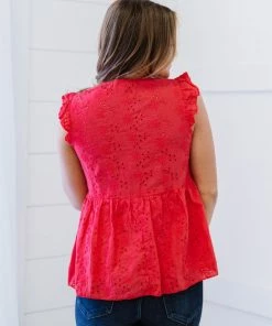 Trendsi Good Mood Eyelet Babydoll Blouse (GHG-1XL) GHG- Shop Singles 17 Trendsi Good Mood Eyelet Babydoll Blouse (GHG-1XL) GHG- Shop Singles