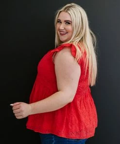 Trendsi Good Mood Eyelet Babydoll Blouse (GHG-1XL) GHG- Shop Singles 21 Trendsi Good Mood Eyelet Babydoll Blouse (GHG-1XL) GHG- Shop Singles