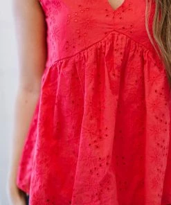 Trendsi Good Mood Eyelet Babydoll Blouse (GHG-1XL) GHG- Shop Singles 25 Trendsi Good Mood Eyelet Babydoll Blouse (GHG-1XL) GHG- Shop Singles