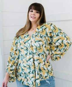 Trendsi All Day Long Printed Blouse Apparel