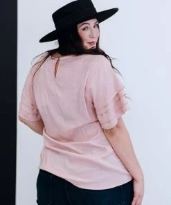 Trendsi Sweetie Pie Layered Sleeve Top Apparel