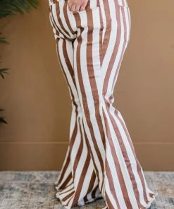 Trendsi GHG- Shop Singles Bestto Show StopperStriped Flare Leg Jeans (GHG-S)