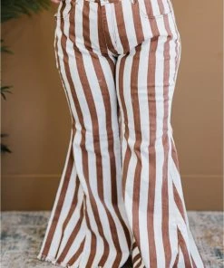 Trendsi GHG- Shop Singles Bestto Show StopperStriped Flare Leg Jeans (GHG-S)