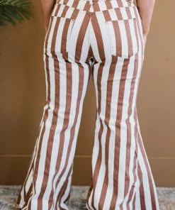 Trendsi GHG- Shop Singles Bestto Show StopperStriped Flare Leg Jeans (GHG-S)