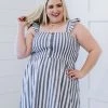 Trendsi Apparel Love Freely Striped Smocked Dress