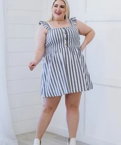 Trendsi GHG- Shop Singles Love Freely Striped Smocked Dress (GHG-S) 15 Trendsi GHG- Shop Singles Love Freely Striped Smocked Dress (GHG-S)