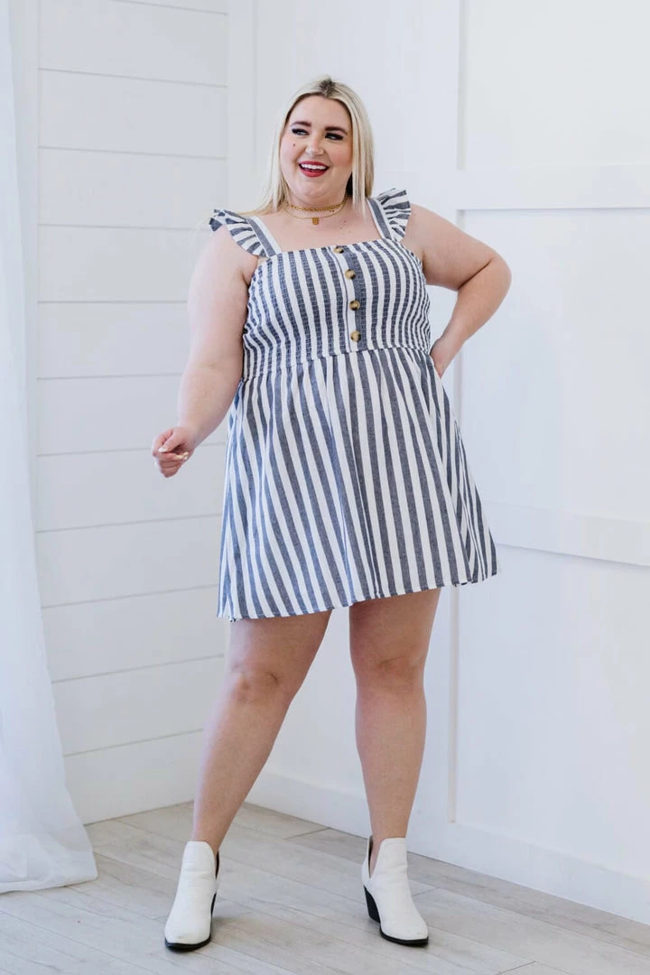 Trendsi GHG- Shop Singles Love Freely Striped Smocked Dress (GHG-S) 6 Trendsi GHG- Shop Singles Love Freely Striped Smocked Dress (GHG-S)