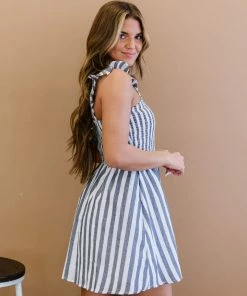 Trendsi Apparel Love Freely Striped Smocked Dress
