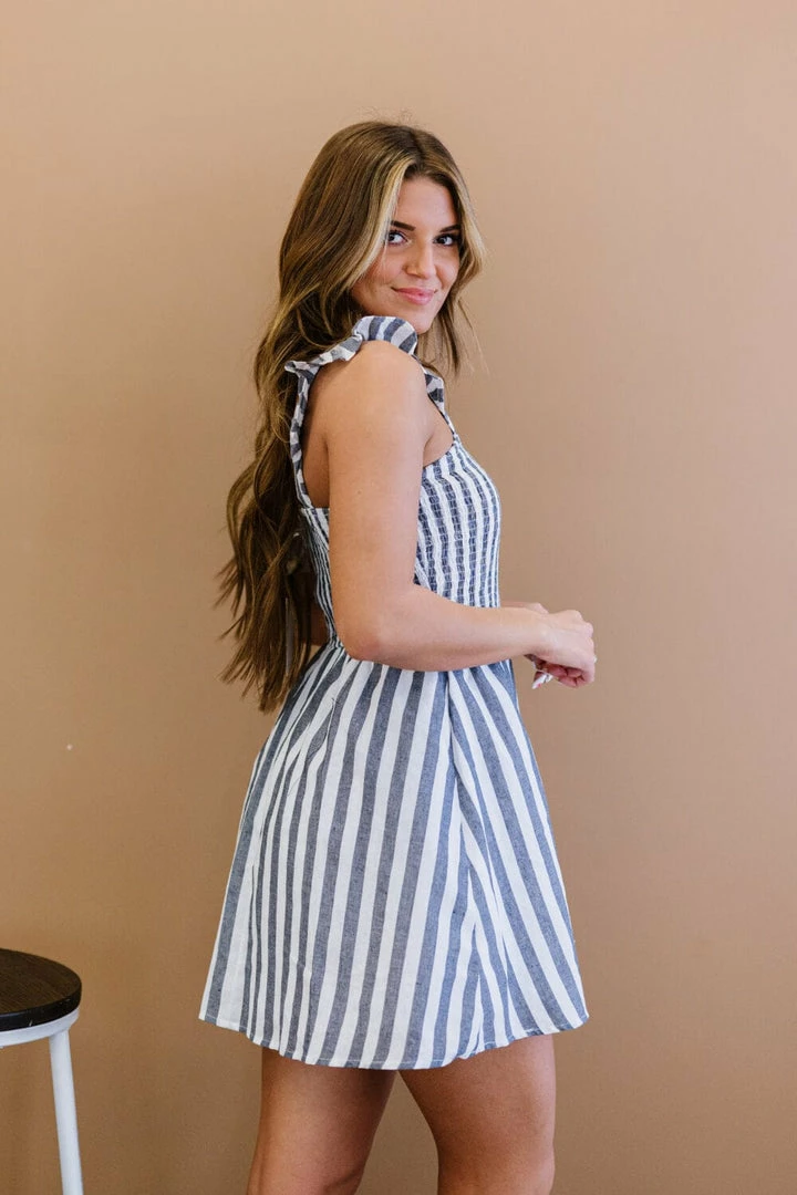 Trendsi GHG- Shop Singles Love Freely Striped Smocked Dress (GHG-S) 8 Trendsi GHG- Shop Singles Love Freely Striped Smocked Dress (GHG-S)