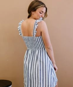 Trendsi GHG- Shop Singles Love Freely Striped Smocked Dress (GHG-S) 18 Trendsi GHG- Shop Singles Love Freely Striped Smocked Dress (GHG-S)