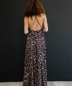 Trendsi Never Stop Leopard Maxi Dress (GHG-1X)