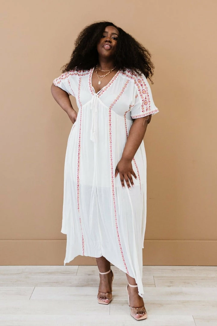 Trendsi School's Out Embroidered Dress 3 Trendsi School's Out Embroidered Dress