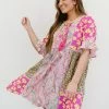 Trendsi So Happy Together Patchwork Print Dress (GHG-M)
